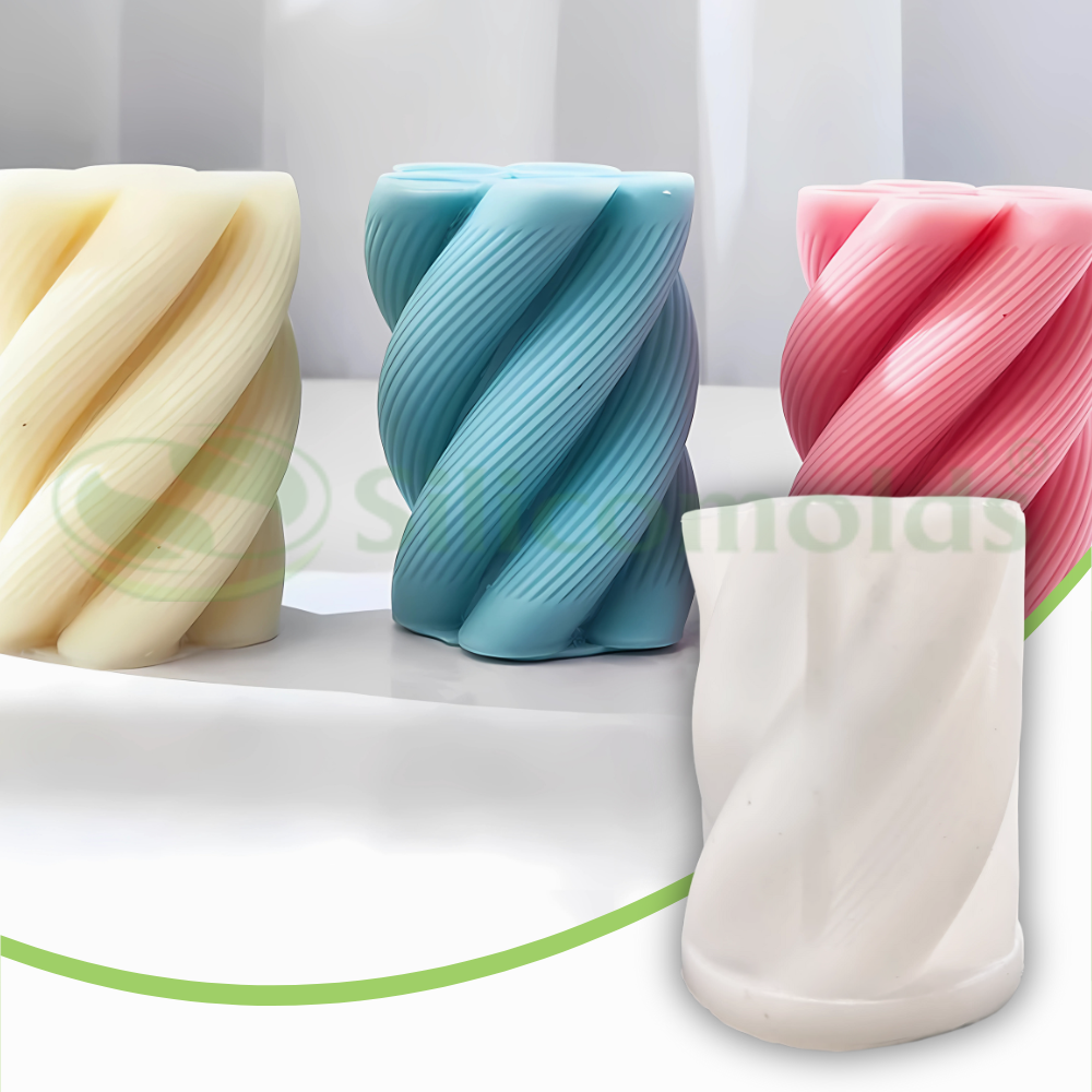 SILICOMOLDS-3D Spiral Candle Mold-CM040